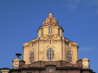 Fototapeta na wymiar Real Chiesa di San Lorenzo in Turin, Italy.