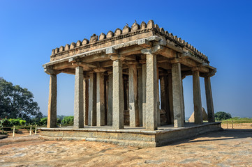 Fototapeta premium Ruins of Hampi, a UNESCO World Heritage Site, India.