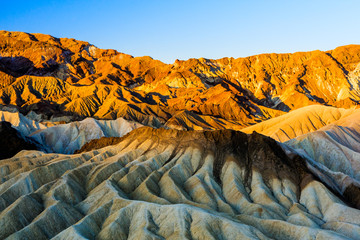 sunrise at Zabriskie Point, Death Valley National Park, USA - obrazy, fototapety, plakaty