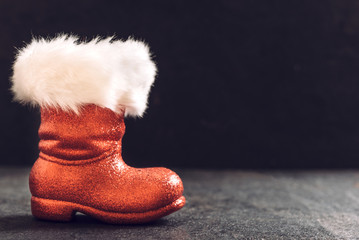 Red boots of Santa