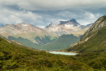 Fototapeta na wymiar Mountain in Tierra del Fuego, Argentina