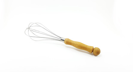 Wooden handle wire whip