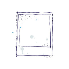 Vintage drawing photo frame