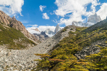 National Park Los Glaciares, Argentina. Fitz Roy mountain in background.