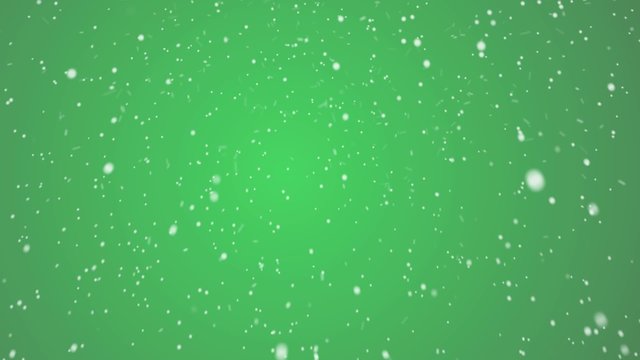 Falling snow green screen