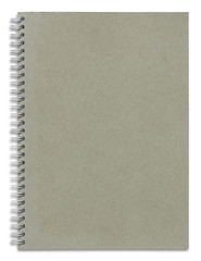 recycle spiral notebook cover isolated on white background