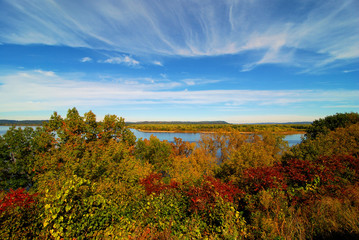 Minnesota Autumn / Lake Pippin in Minnesota in Autumn 