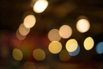 Multicolored defocused bokeh lights background