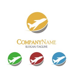 Travel Plane logo icon vector