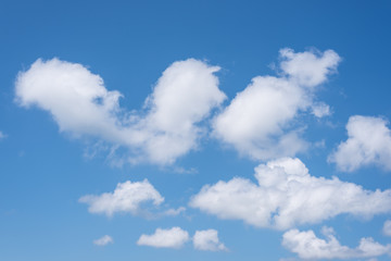 Naklejka na ściany i meble the beautiful blue sky background with clouds