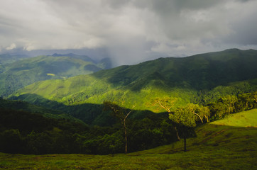 landscape at sunset, sunrise