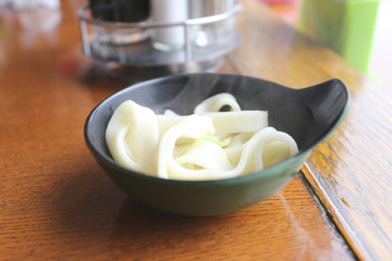 Japanese noodle of Udon Ramen.