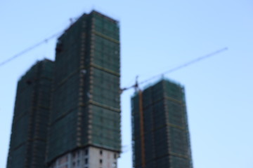Blurred Construction Site