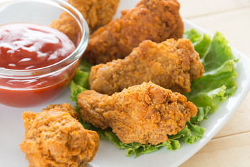 fried crispy chicken