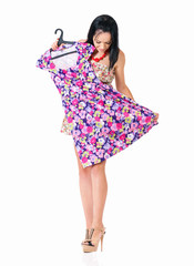 Woman with new dress