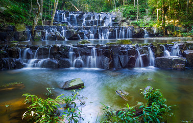 The beautiful waterfall at Namtok Samlan National Park  ,Saraburi,