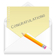 envelope congratulations