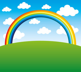 Vector illustration. Rainbow.