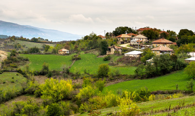 Fototapeta na wymiar Mountain village in Bulgaria.