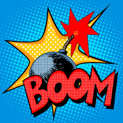 Boom Bomb Blast Comic-Stil