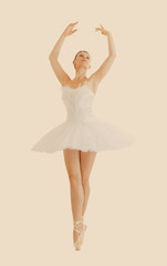 Naklejka premium beautiful ballerina