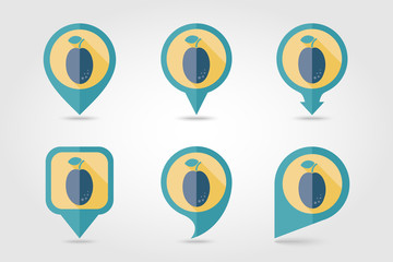 Plum mapping pins icons