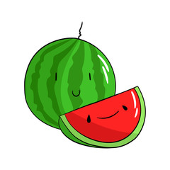 Fruit watermelon vector illustration