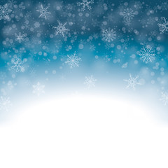 Fototapeta na wymiar Christmas Snowflake Lights Blue Sky