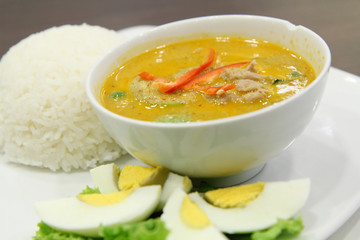 Chicken Green Curry set