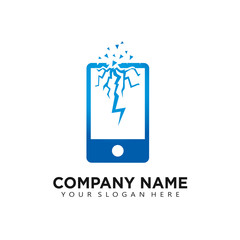 phone repair shop icon logo
