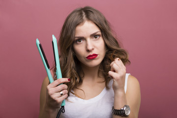 Obraz premium Hair styling