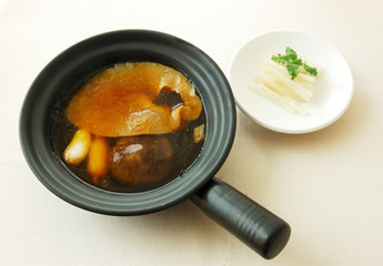 Braised shark’s fins.	chinese cuisine. yumcha, chinese food. 


