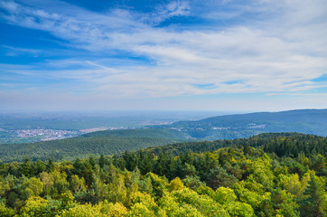 Fototapeta na wymiar Dunst in der Rheinebene