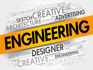 Engineering word cloud concept