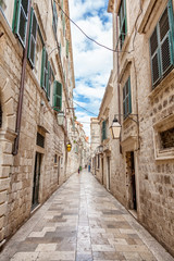Architecture in the old town of Dubronik, Croatia