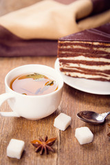 tea with cake