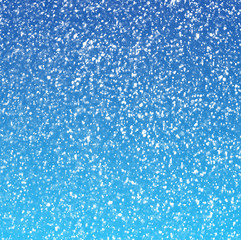 Naklejka na ściany i meble falling snow on the blue background
