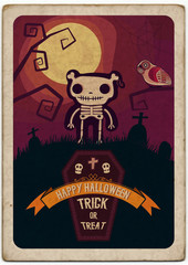 Halloween poster. Vector file