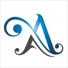 letter A curl