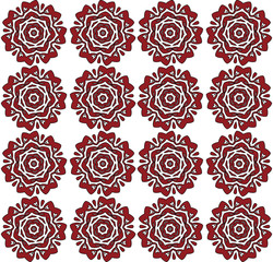 Abstract flowers pattern