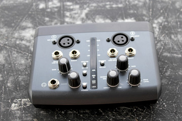 Audio interface for recording or mixing - sound/audio card