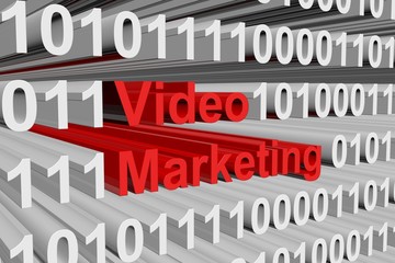 Video Marketing presents in the form of binary code