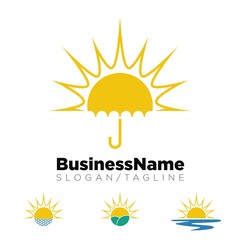 Sun logo icon Vector