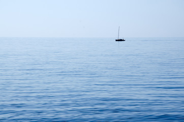 Sailboat on the sea