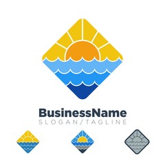 Sun logo icon Vector