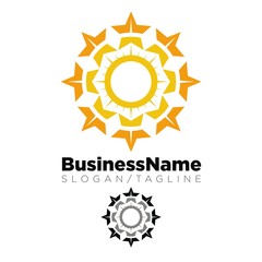 Sun logo icon Vector
