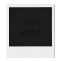 Photo frame in a retro style with shadow