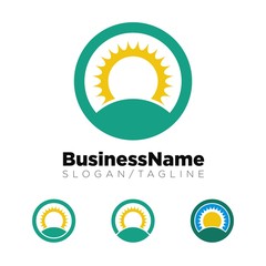 Fototapeta premium Sun logo icon Vector