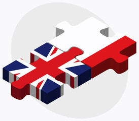 United Kingdom and Gibraltar Flags