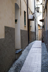 Typical Italian narrow street
